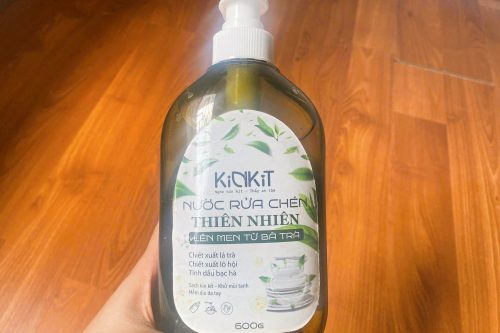 Nước rửa chén bã trà xanh lên men KinKít